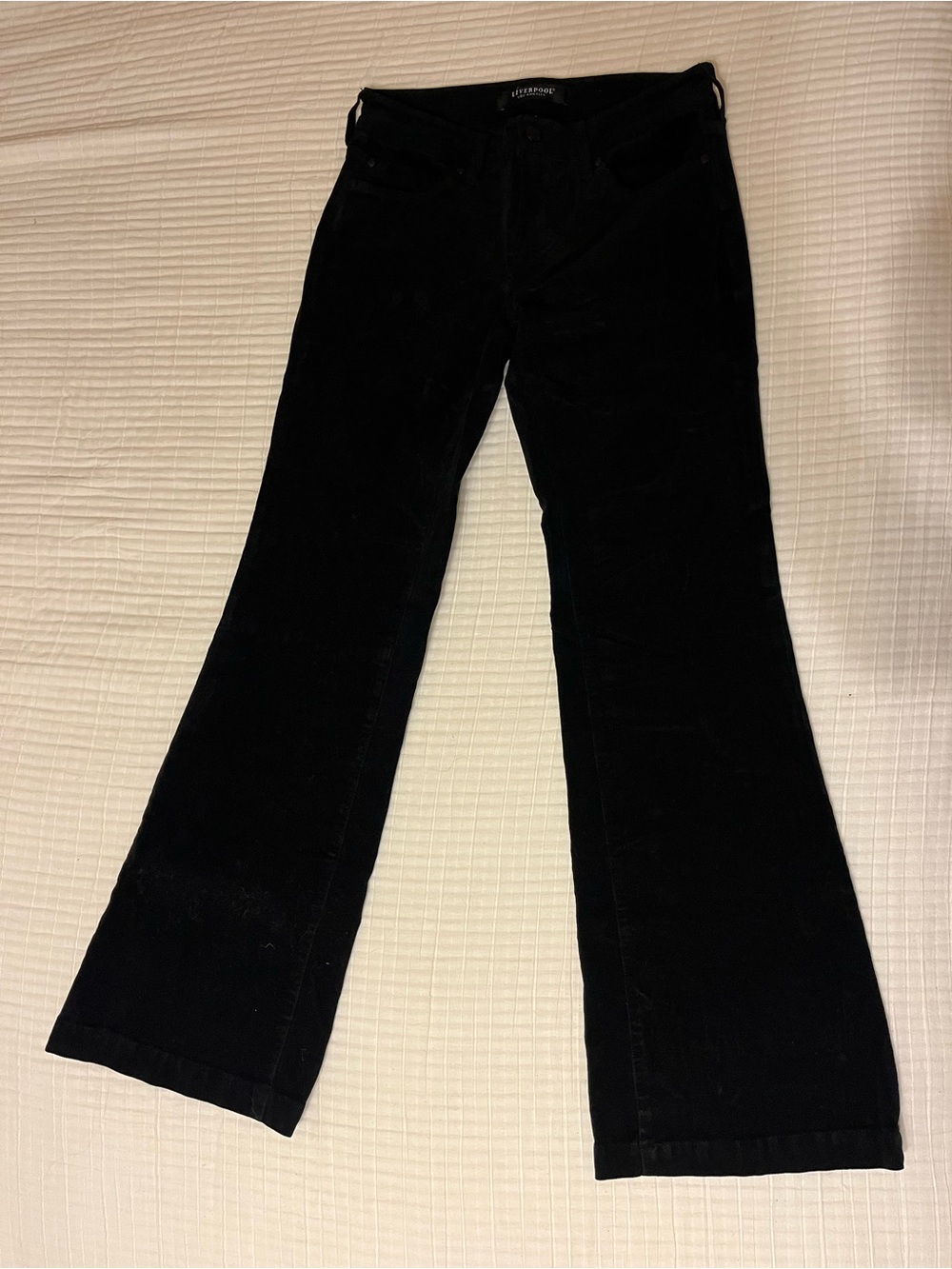 Liverpool Women's Black Corduroy Bootcut Pants